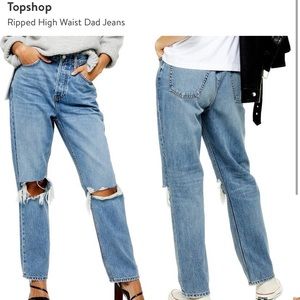 Topshop High Waisted Dad Jeans